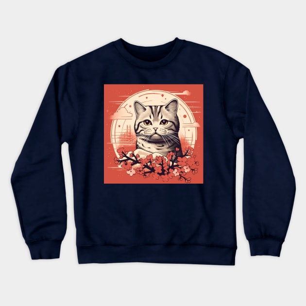 Cute Cat Tama Crewneck Sweatshirt by Acid_rain